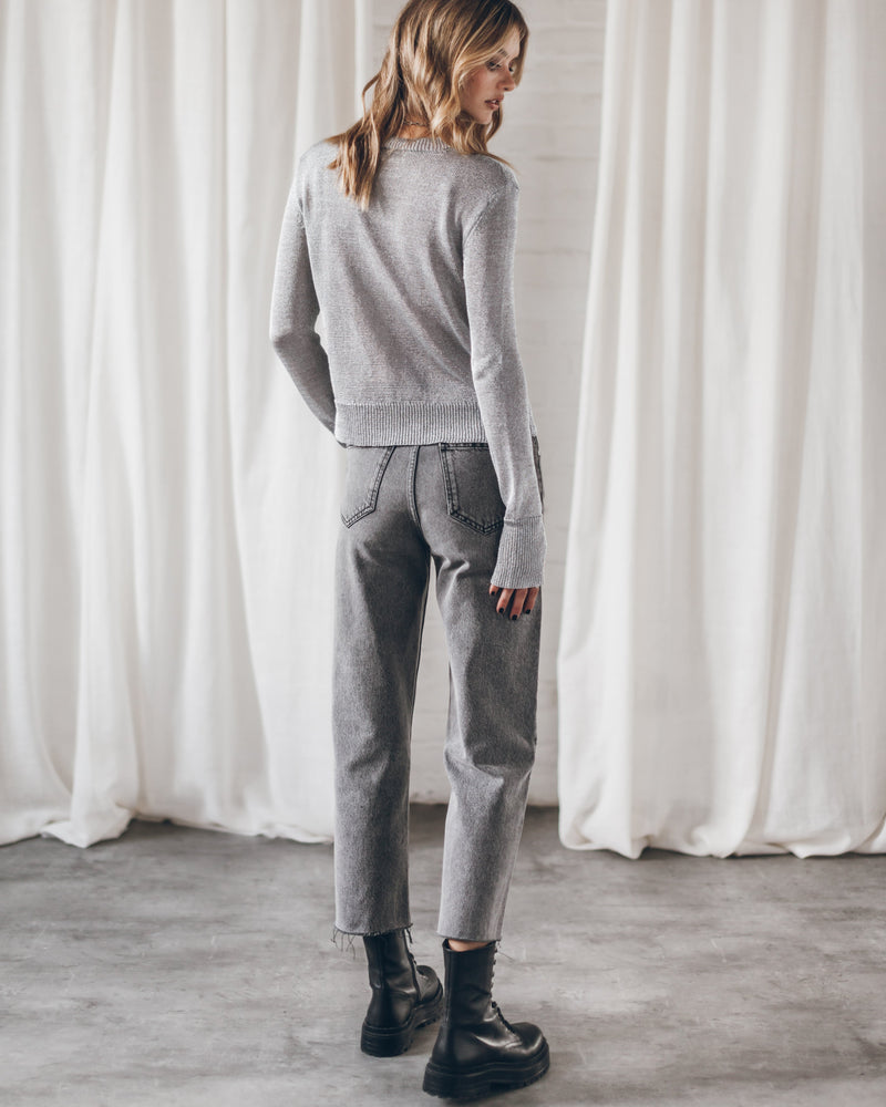 Sweater The Silver Metallic Knitted