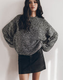 Sweater The Grey Sparkly Fluffy Knit