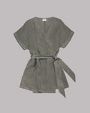 Robe The Khaki Linen Kimono