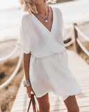 Robe The White Linen Kimono