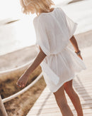 Robe The White Linen Kimono