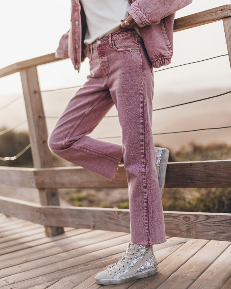 Jeans The Pink Faded Cropped Straight