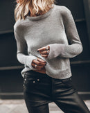 Sweater The Silver Metallic Knitted