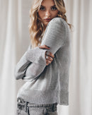 Sweater The Silver Metallic Knitted