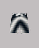 Short The Striped Ribbed Biker