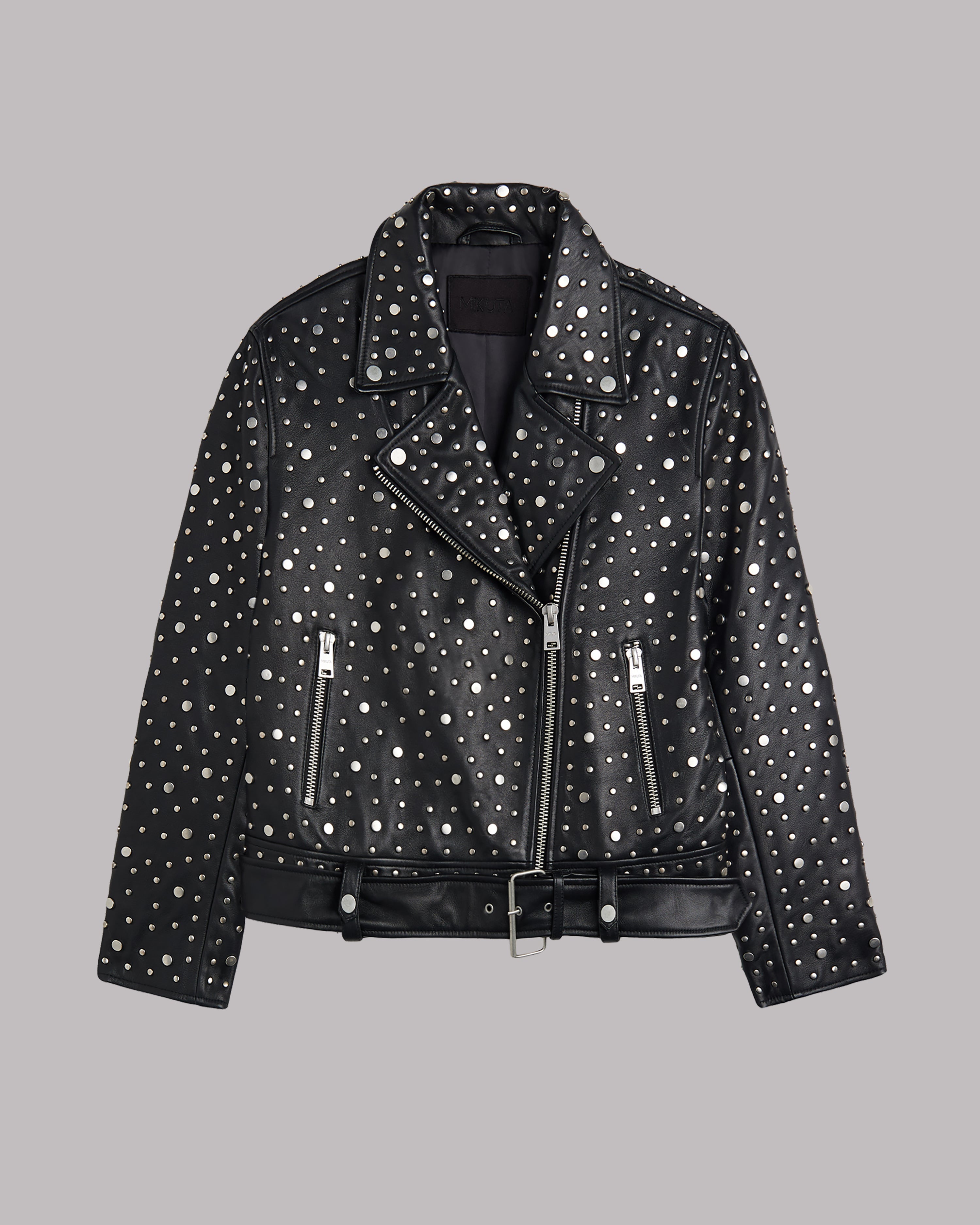 Studded Leather Jacket - Product photo
