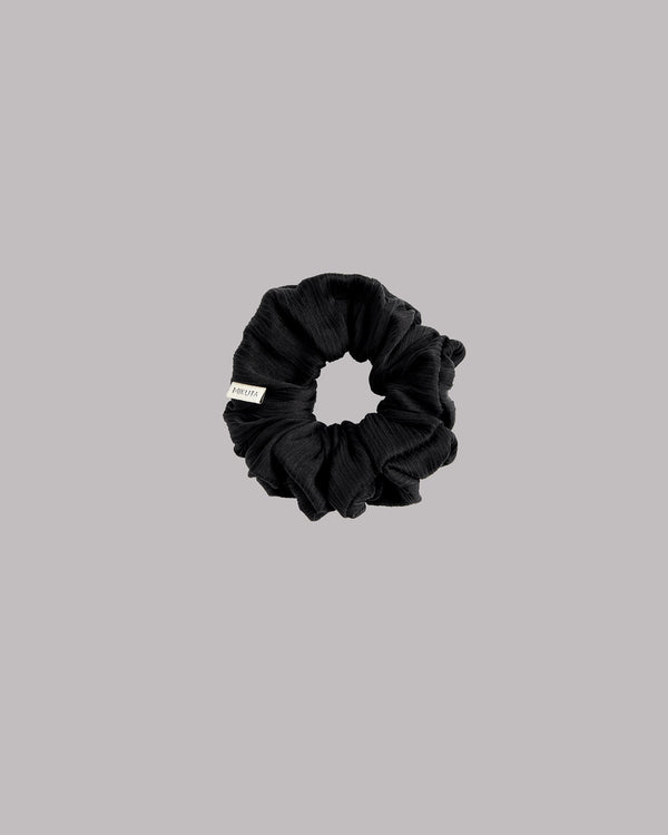 MIKUTA escrúpulo arrugado negro - Accesorio para el cabello del Día de San Valentín