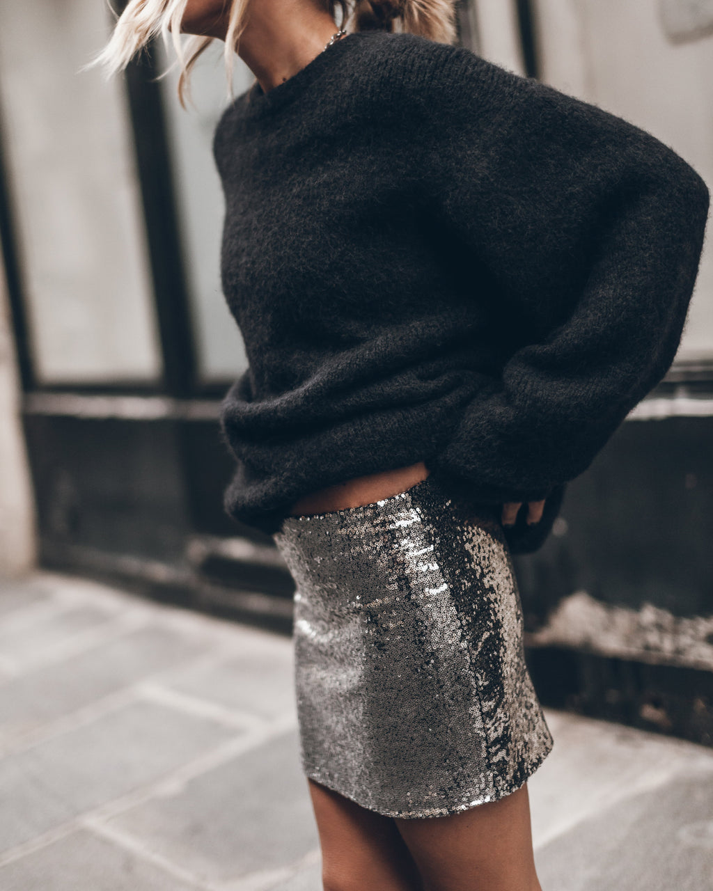 Jupe The Dark Mini Sequin