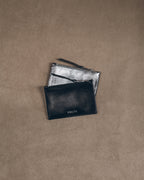 The Black Leather Wallet The Silver Leather Wallet Product Shot - Product photo