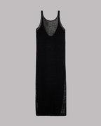 The Black Long Knitted Dress Product Shot - Product photo