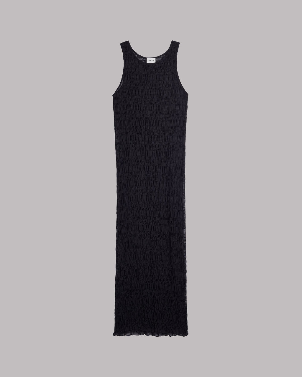 The Black Long Sheer Dress - Product photo