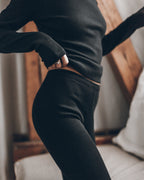 Legging The Black Ribbed