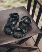 Sandales The Black Strappy Leather