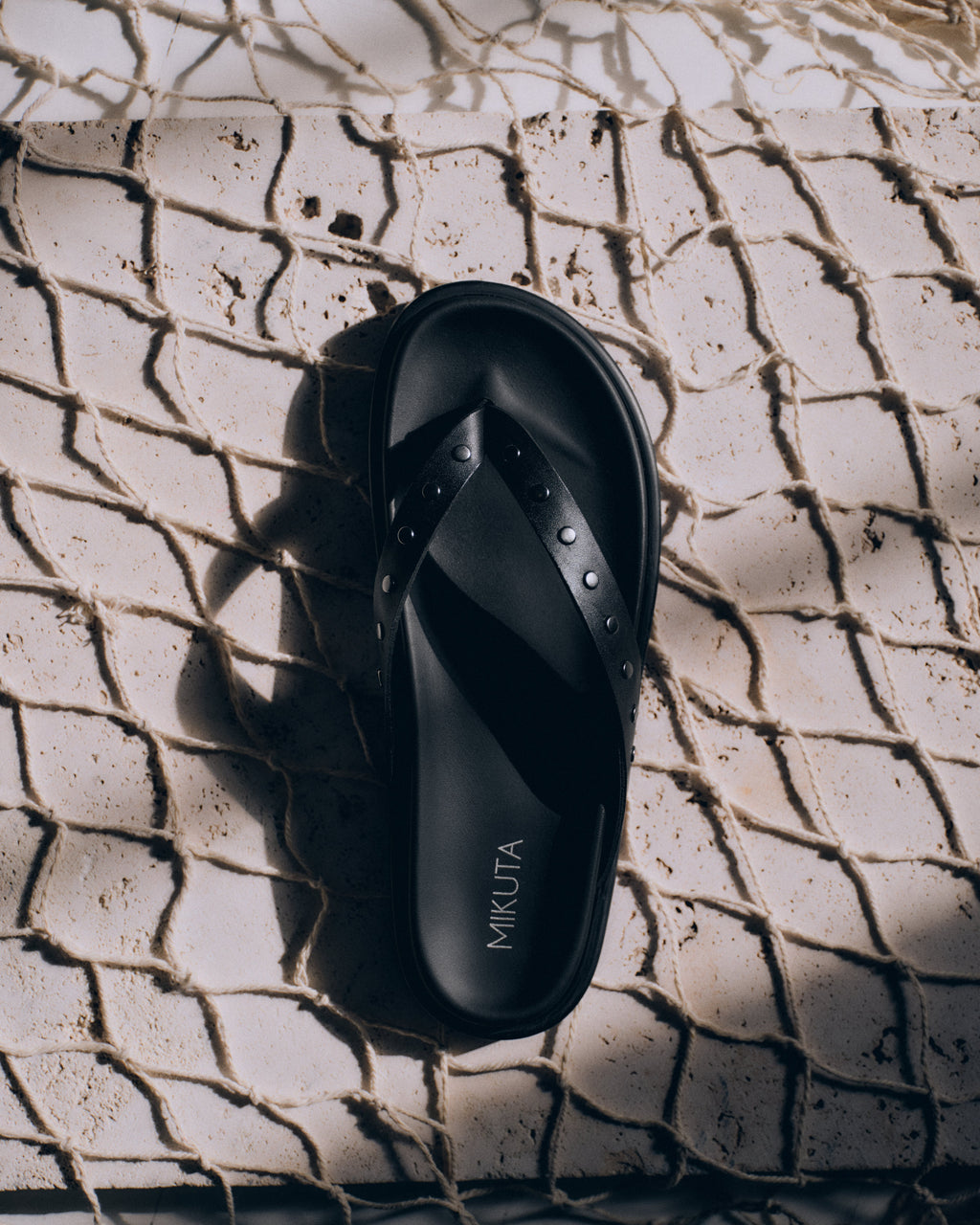 Sandales The Black Studded Leather
