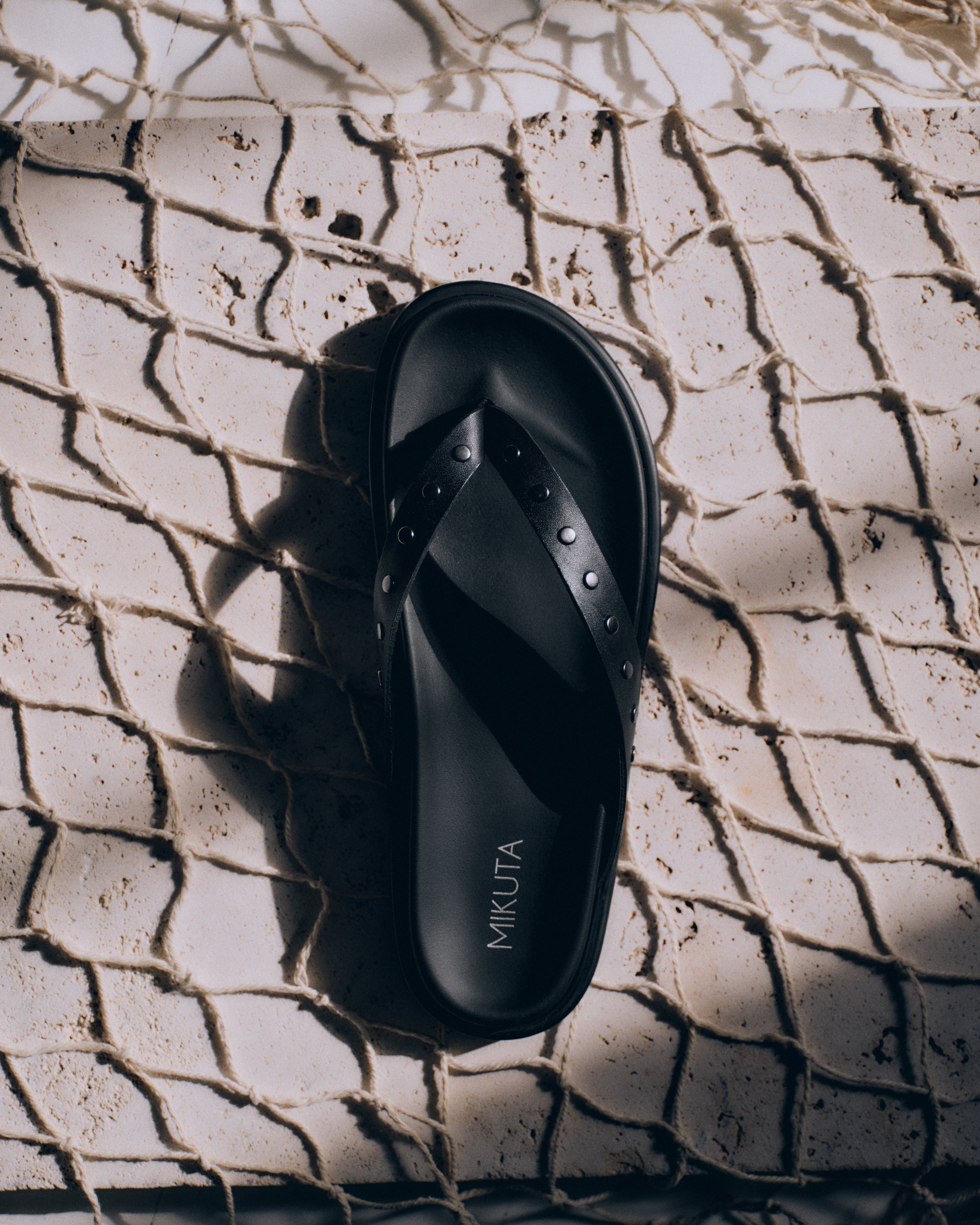 Sandales The Black Studded Leather