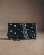 The Black Studded Zowie Bag Product Shot - Product photo