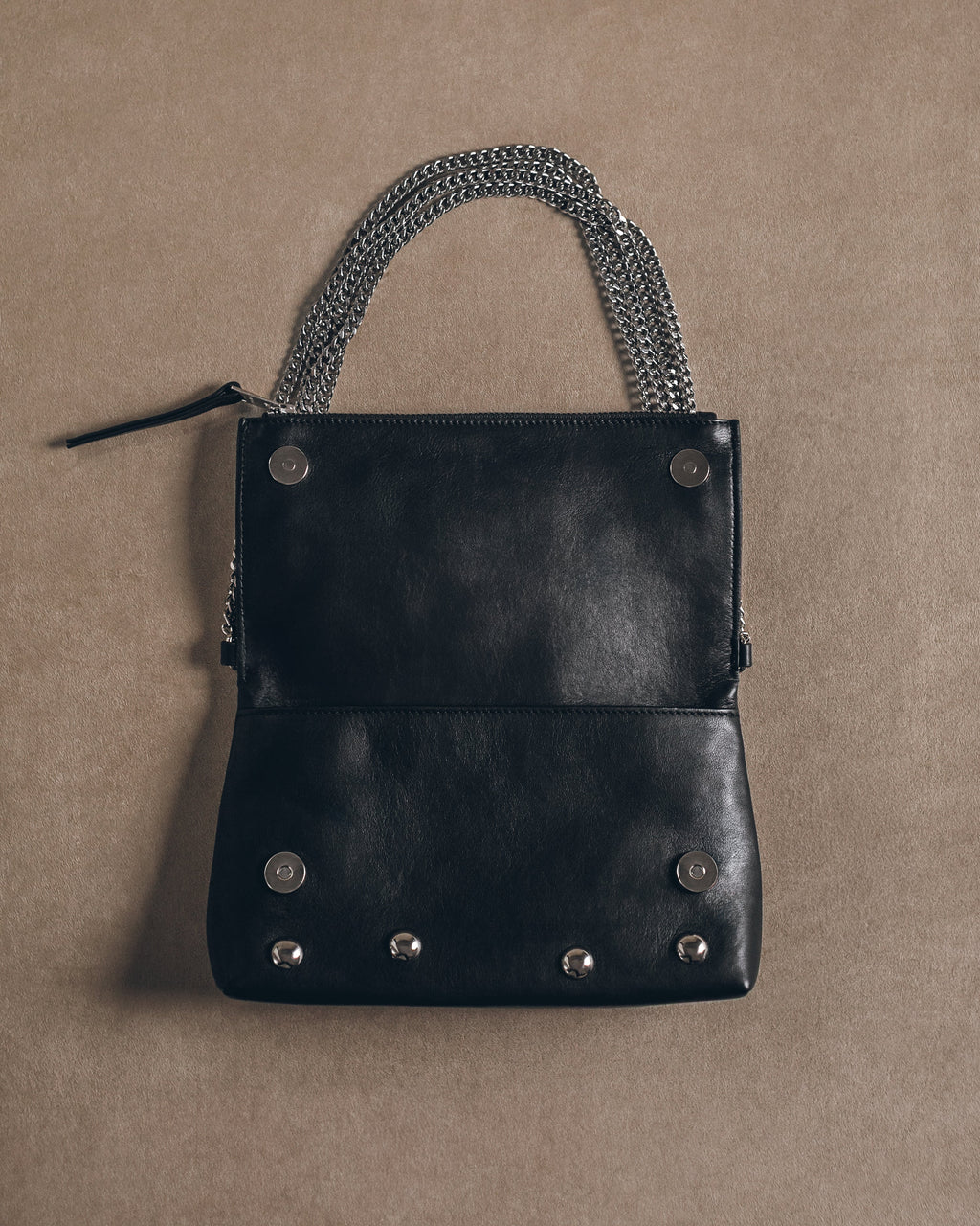 The Black Studded Zowie Bag Product Shot - Product photo