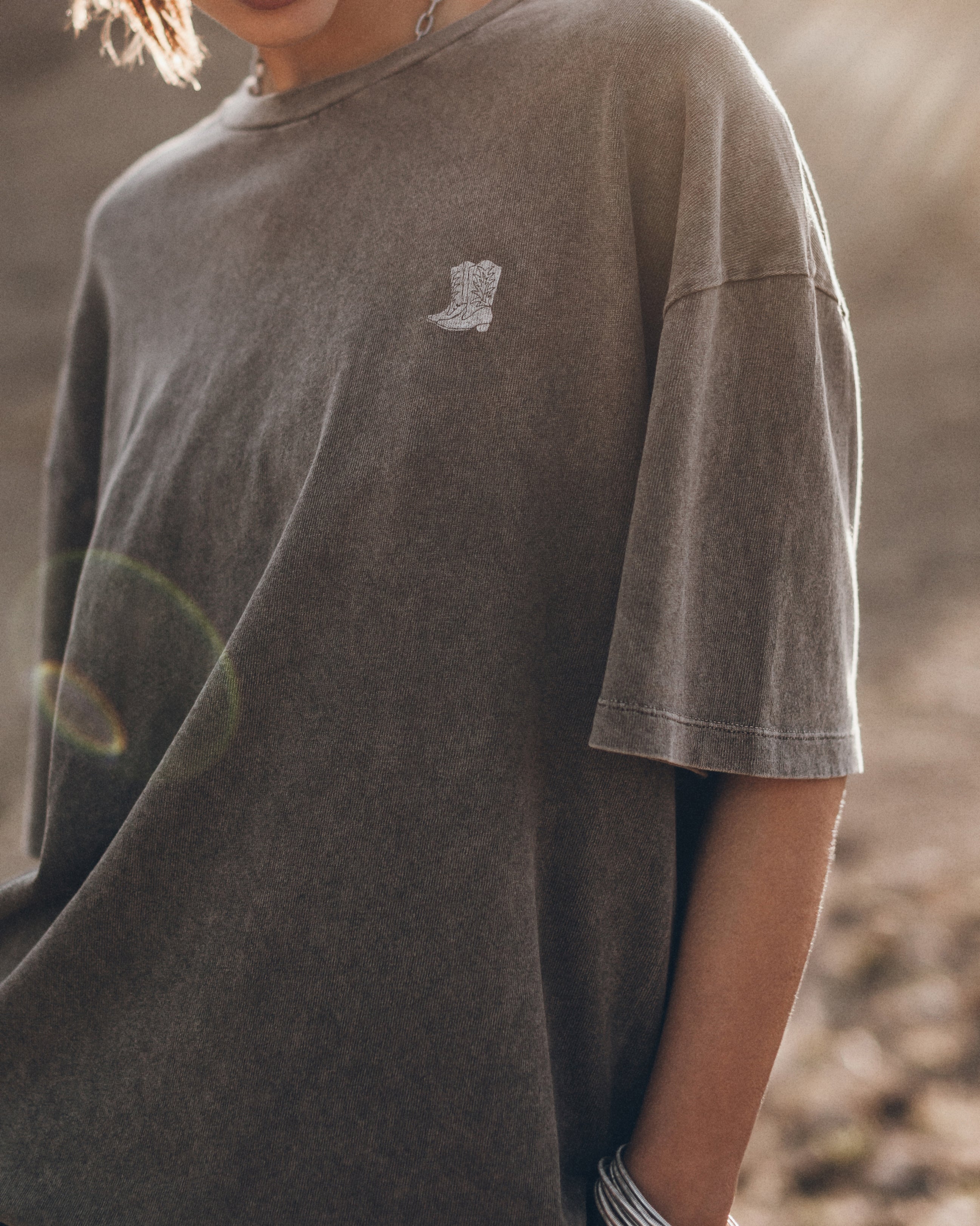 The Boots Oversized Shirt The Dark Cotton Boxer Shorts Desert California - Product photo