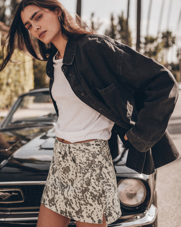 The Black Denim Oversized Shirt