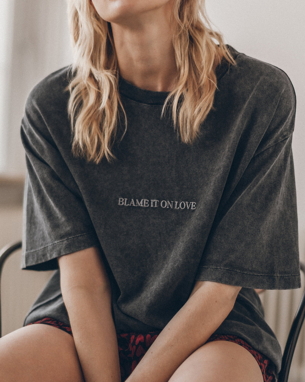 Dark faded love unisex shirt styled - romantic Valentine's outfit