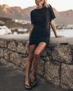 Robe The Dark Short Draped T-Shirt