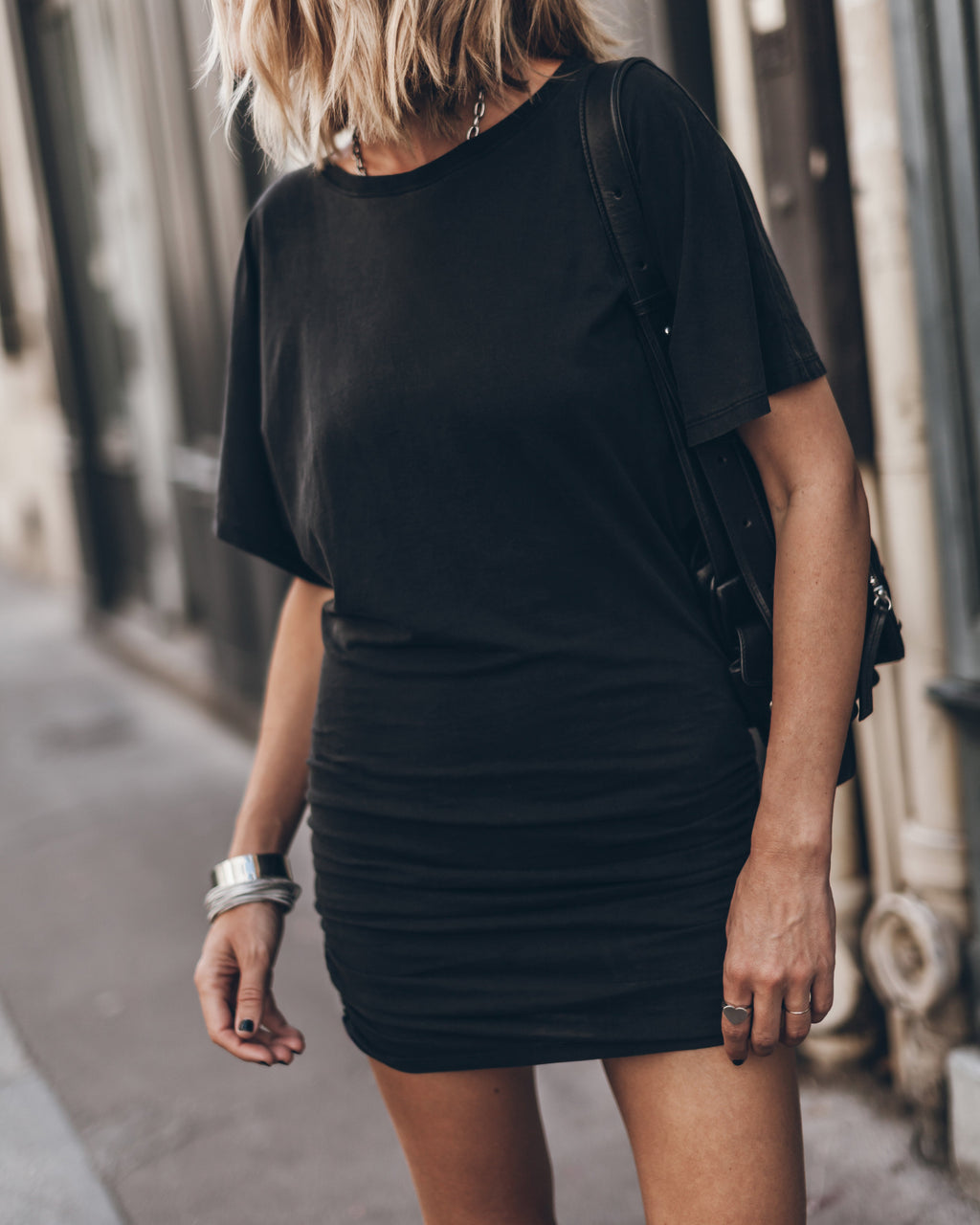 Robe The Dark Short Draped T-Shirt
