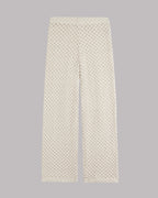 The Ecru Crochet Pants Product Shot - Product photo