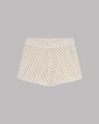 The Ecru Crochet Shorts Product Shot - Product photo