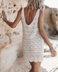 The Ecru Crochet Dress