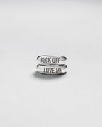 MIKUTA love me ring styled - romantic ring stack