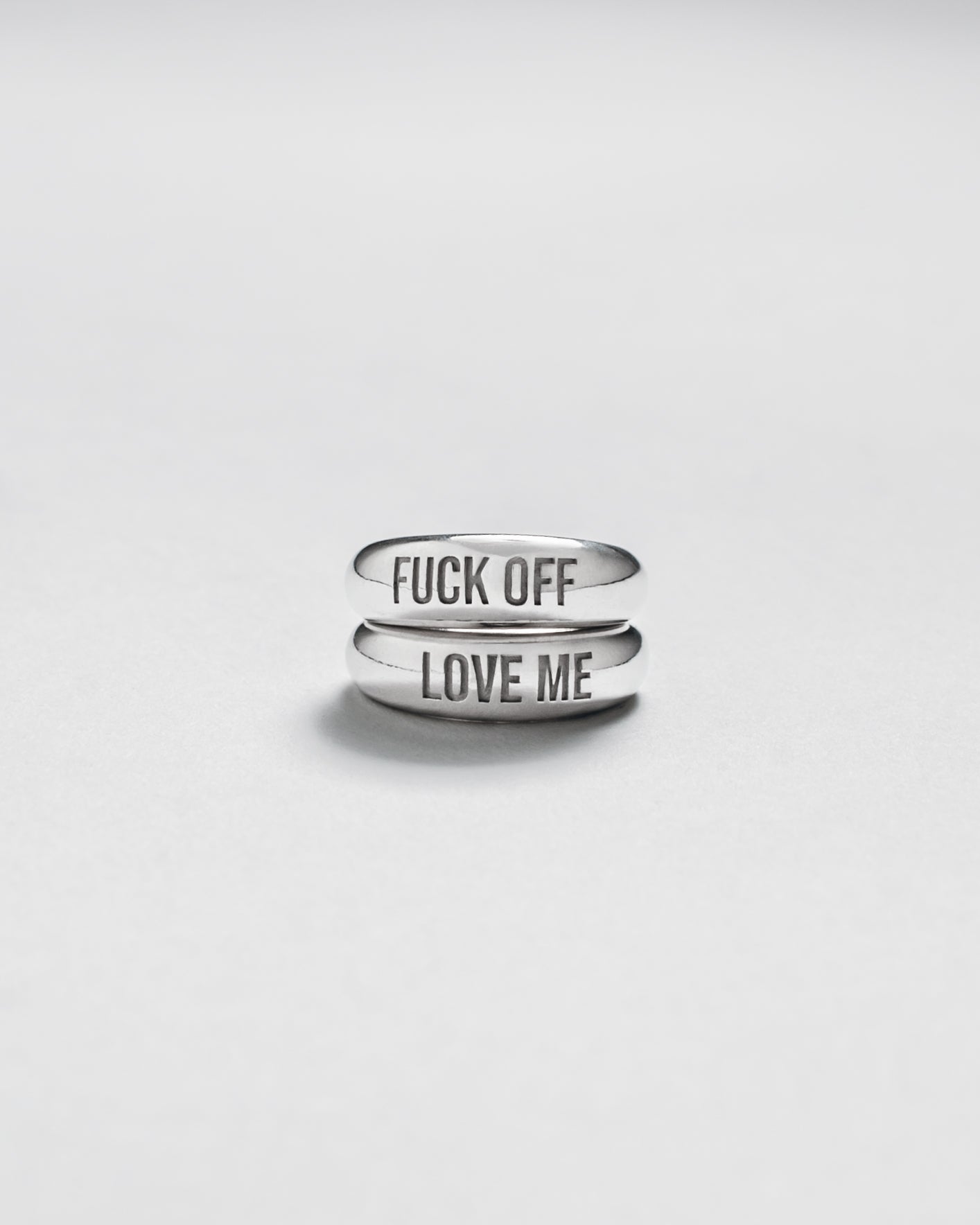 MIKUTA love me ring styled - romantic ring stack