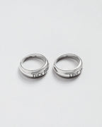 Love me ring worn - Valentine's statement jewelry