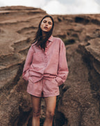 The Pink Cotton Oversized Shirt The Pink Cotton Boxer Shorts Desert California - Product photo
