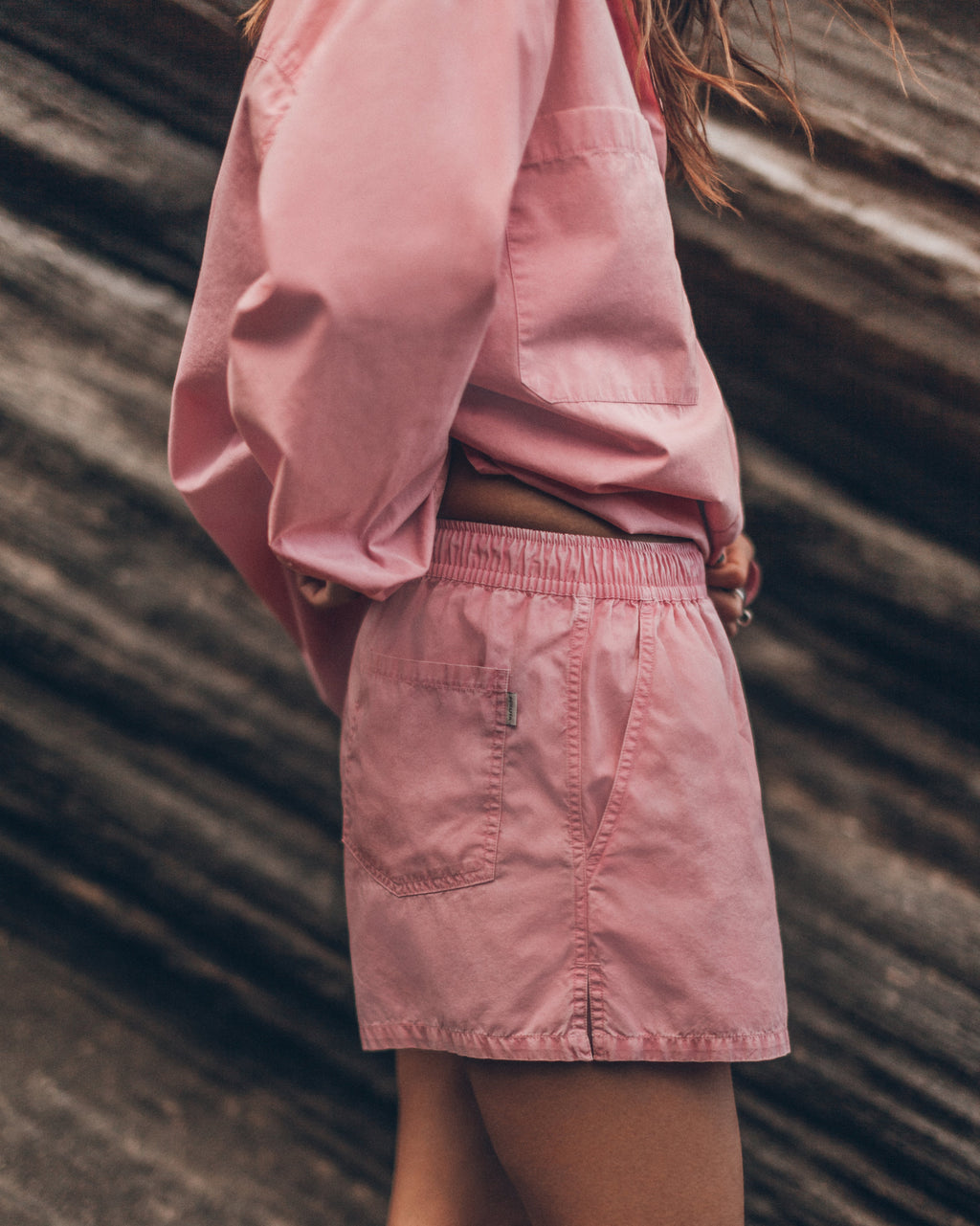 The Pink Cotton Oversized Shirt The Pink Cotton Boxer Shorts Desert California - Product photo