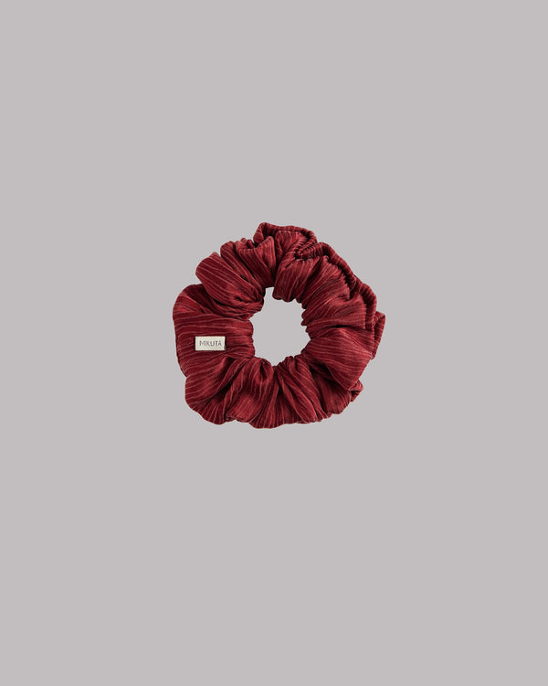MIKUTA escrúpulo rojo arrugado - romántico accesorio para el cabello de San Valentín