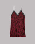 Red hearts dress product shot - Valentine's lace sleepwear