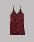 Red hearts dress product shot - Valentine's lace sleepwear