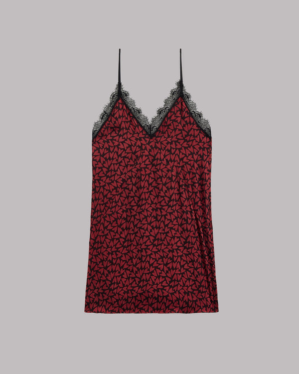 Red hearts dress product shot - Valentine's lace sleepwear