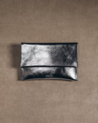 The Silver Leather Essentials Pouch Product Shot - Product photo