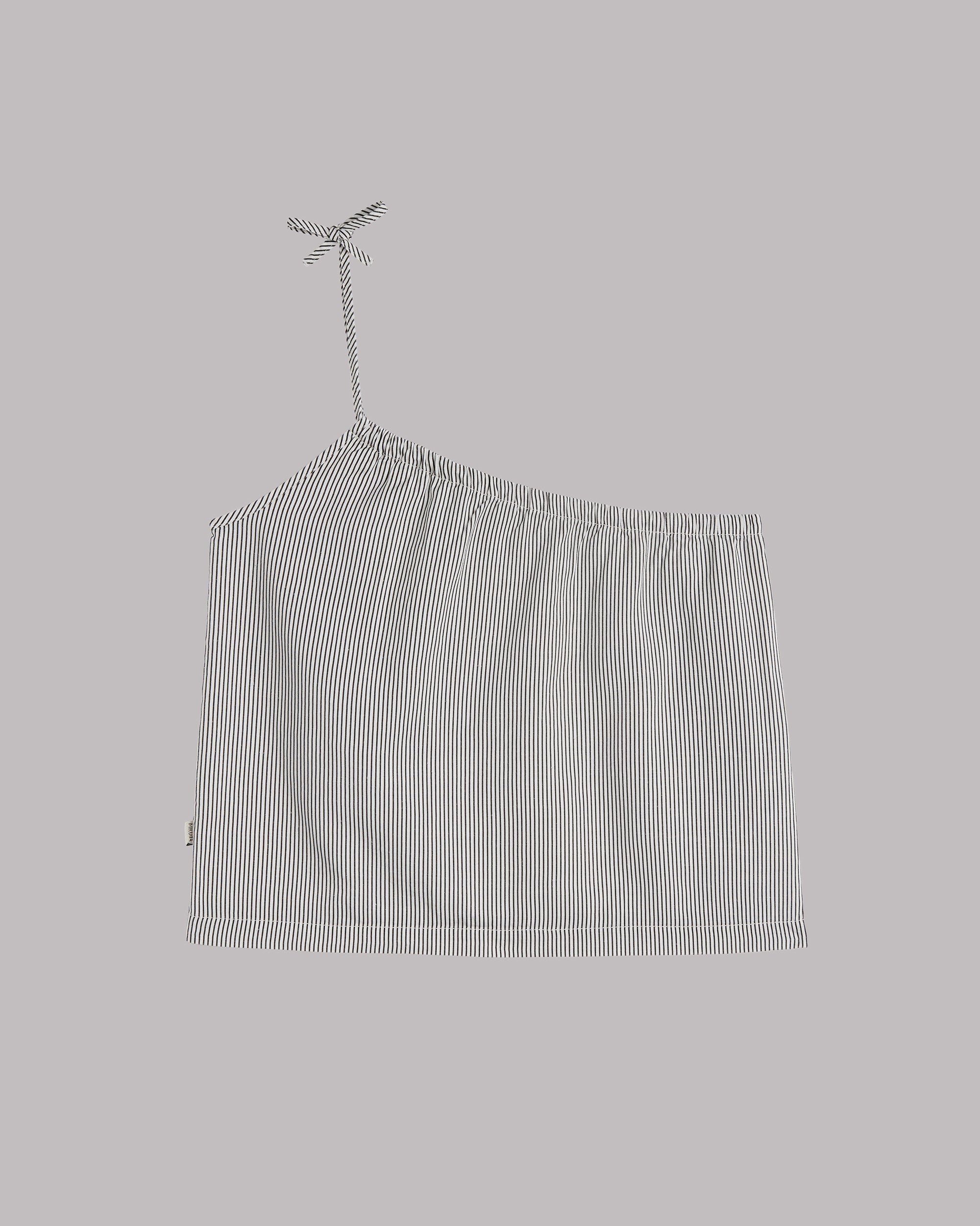 The Striped Asymmetrical Top Product Shot - Product photo