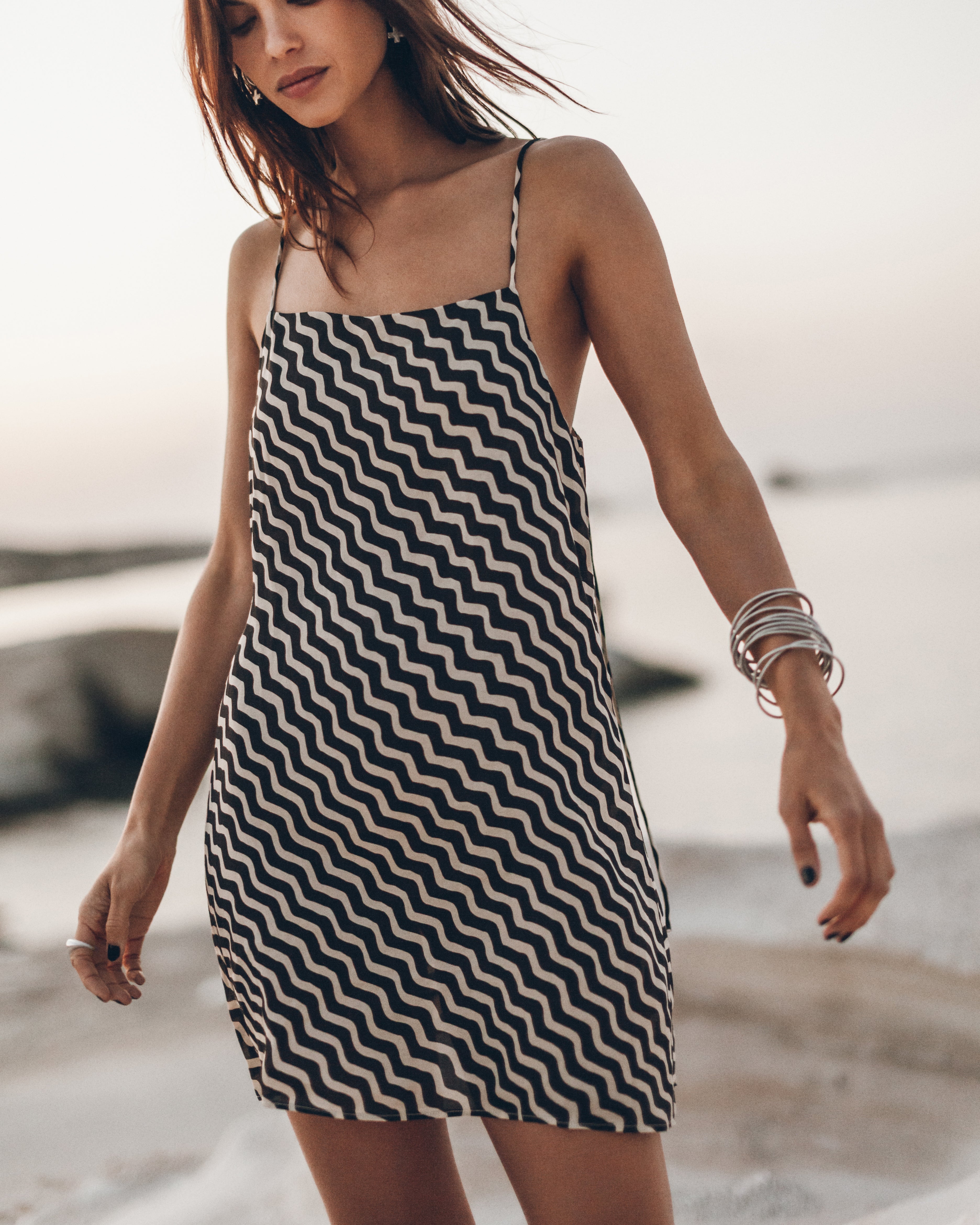 Robe The Striped Sheer