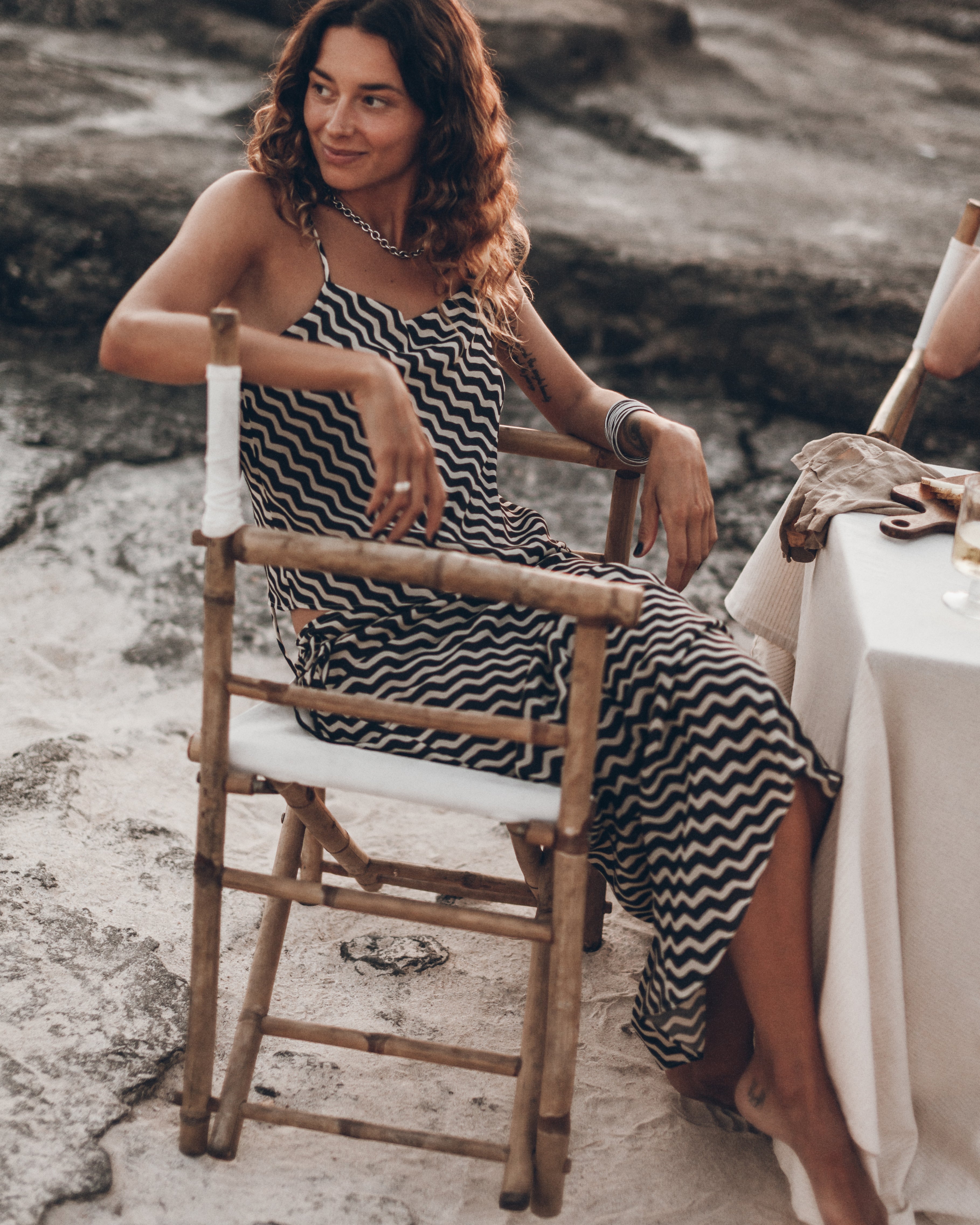 Jupe The Striped Long Sheer Slip