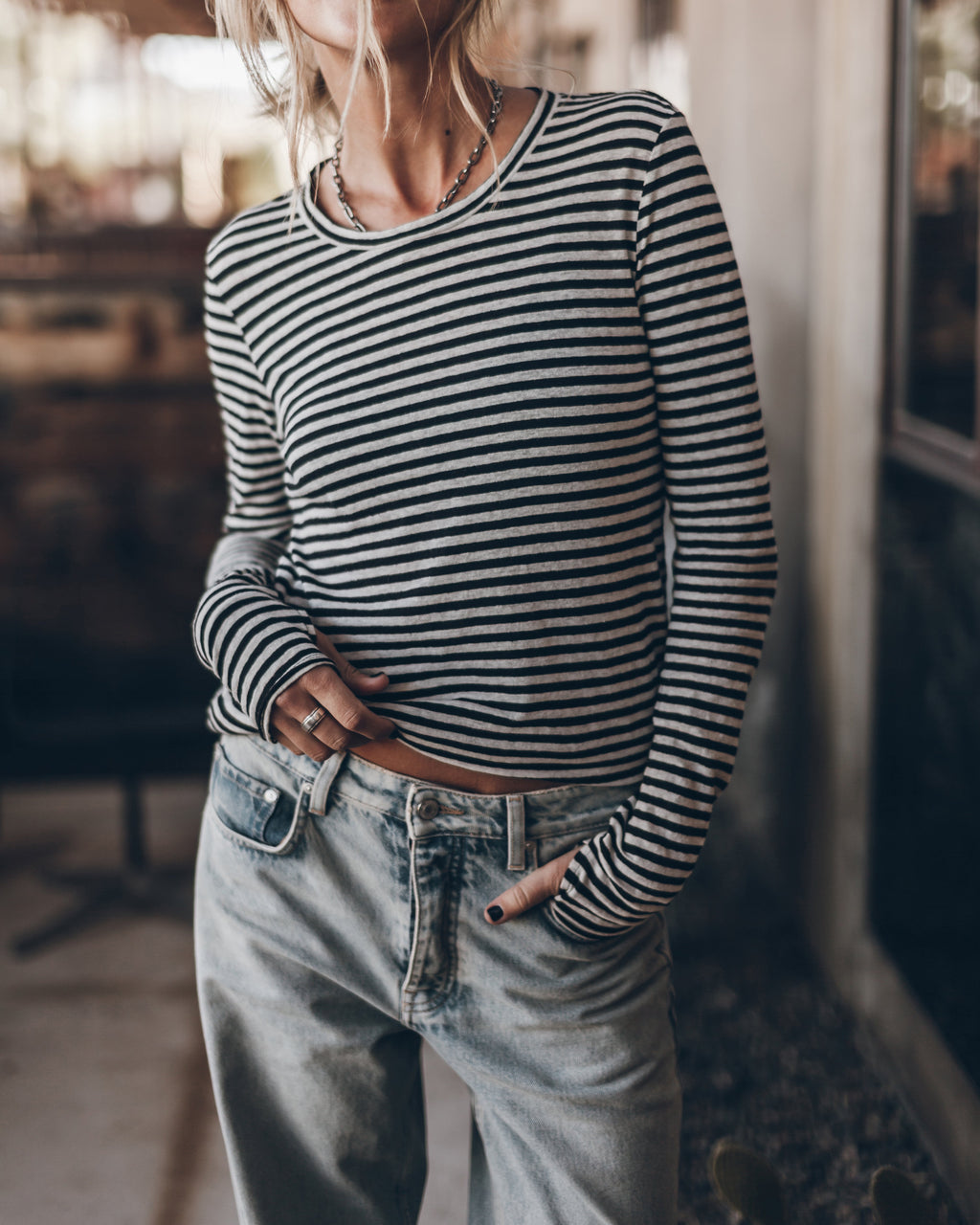Haut The Striped Thin Linen