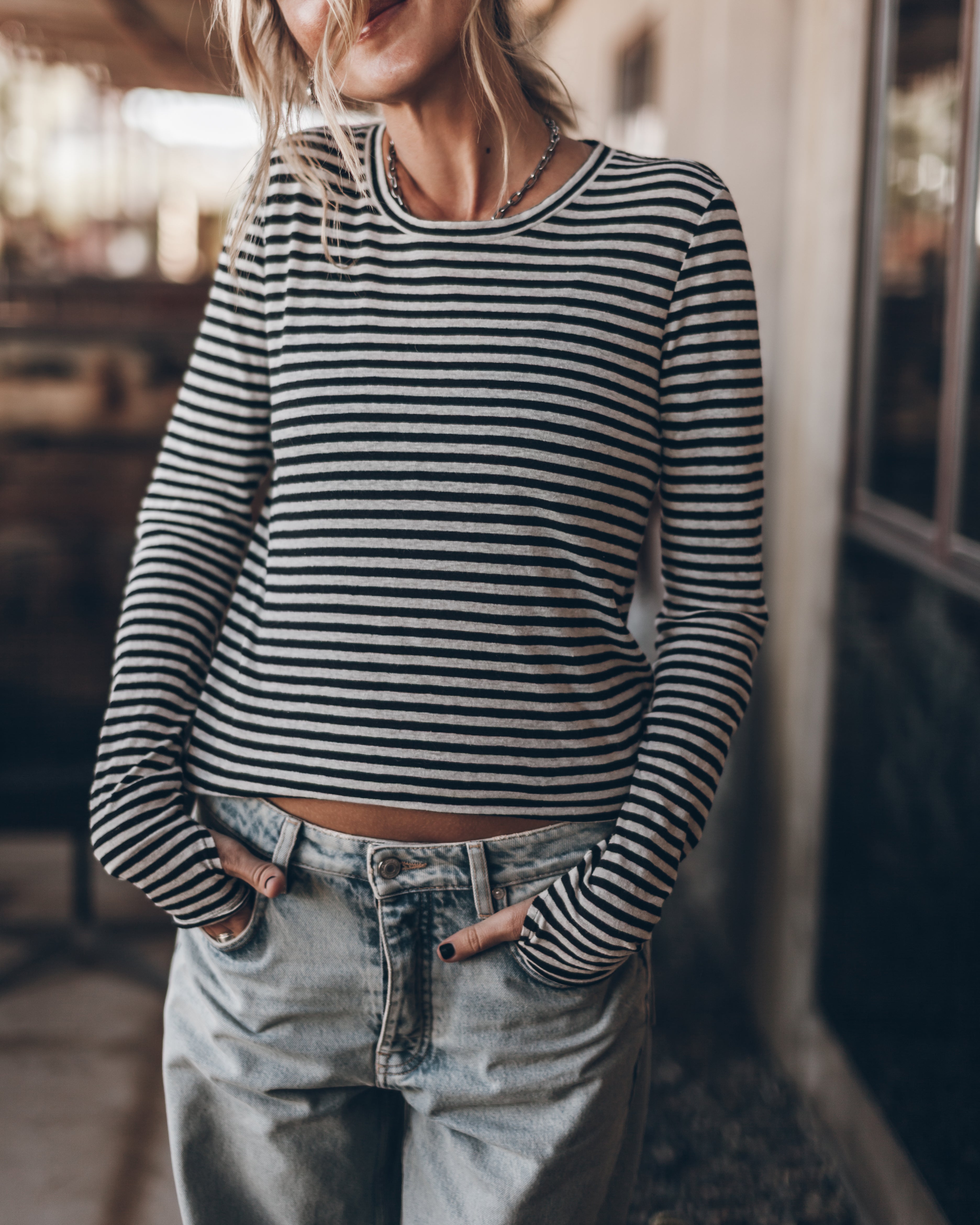 Haut The Striped Thin Linen