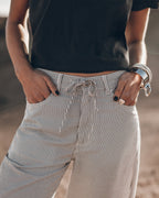 The Striped Tied Waist Pants The Dark Regular Cotton Shirt Desert California - Product photo