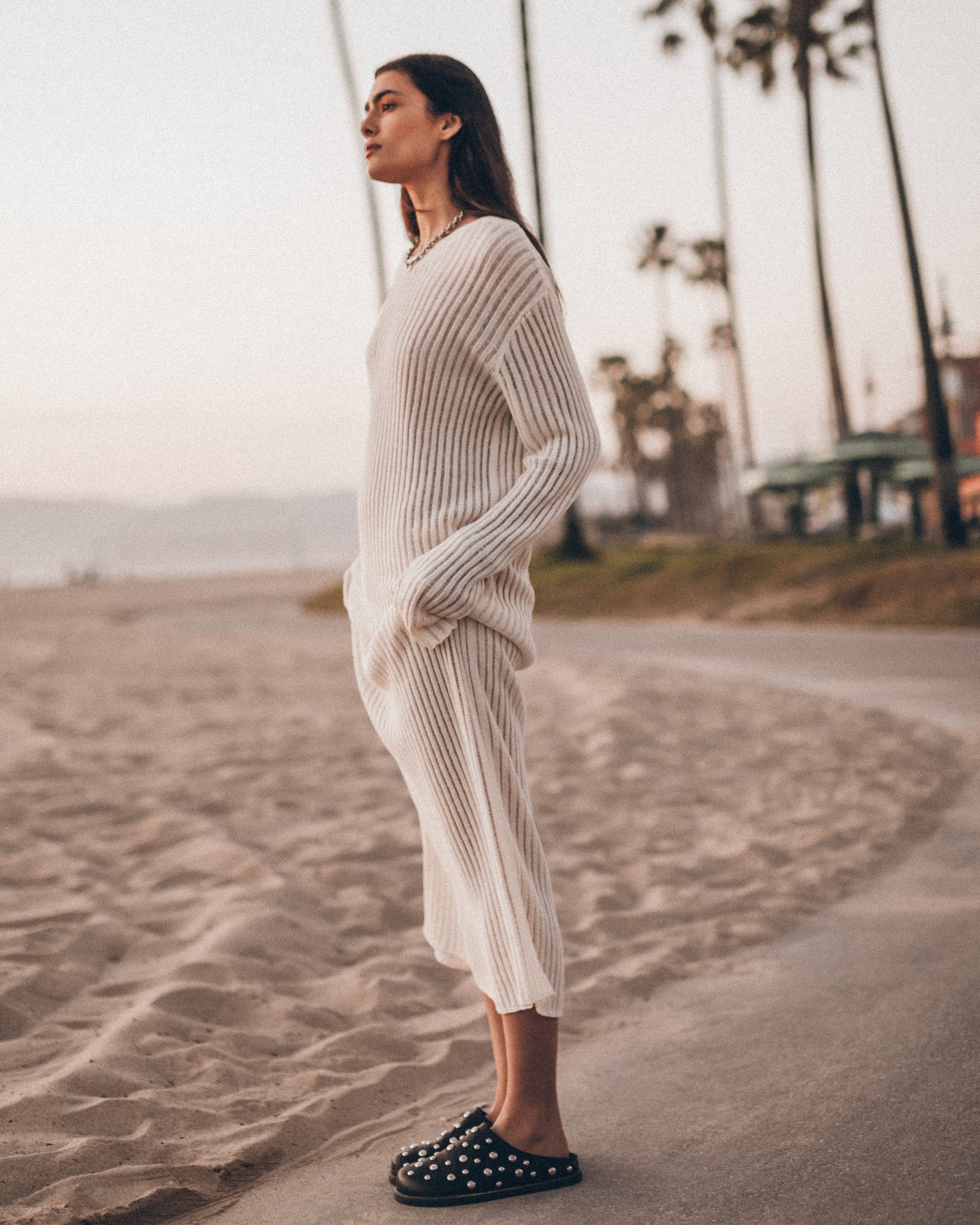 The White Open Dress