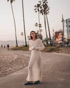 The White Open Dress
