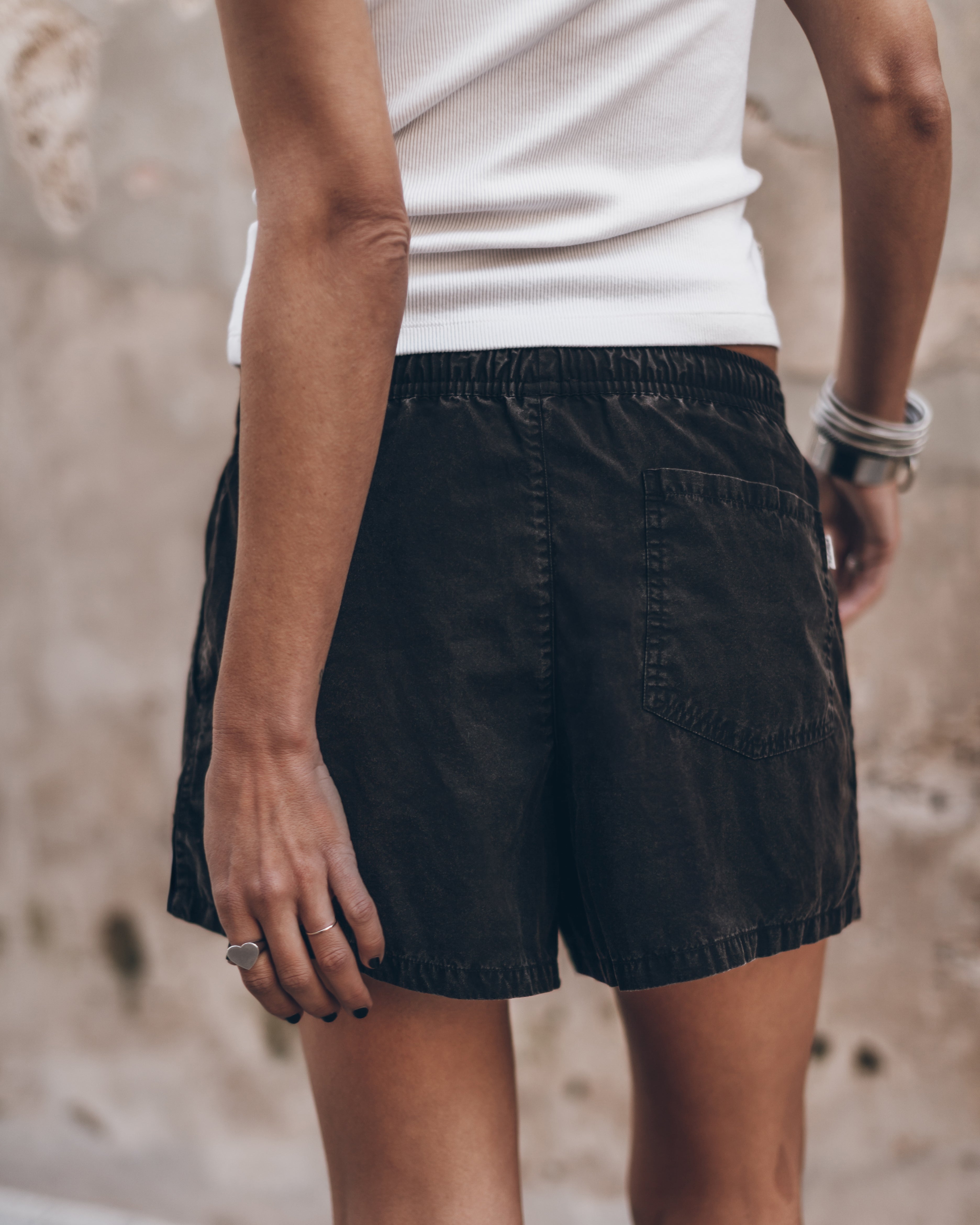 The White Standard Tank Top The Dark Cotton Boxer Shorts Mallorca Jacqueline - Product photo