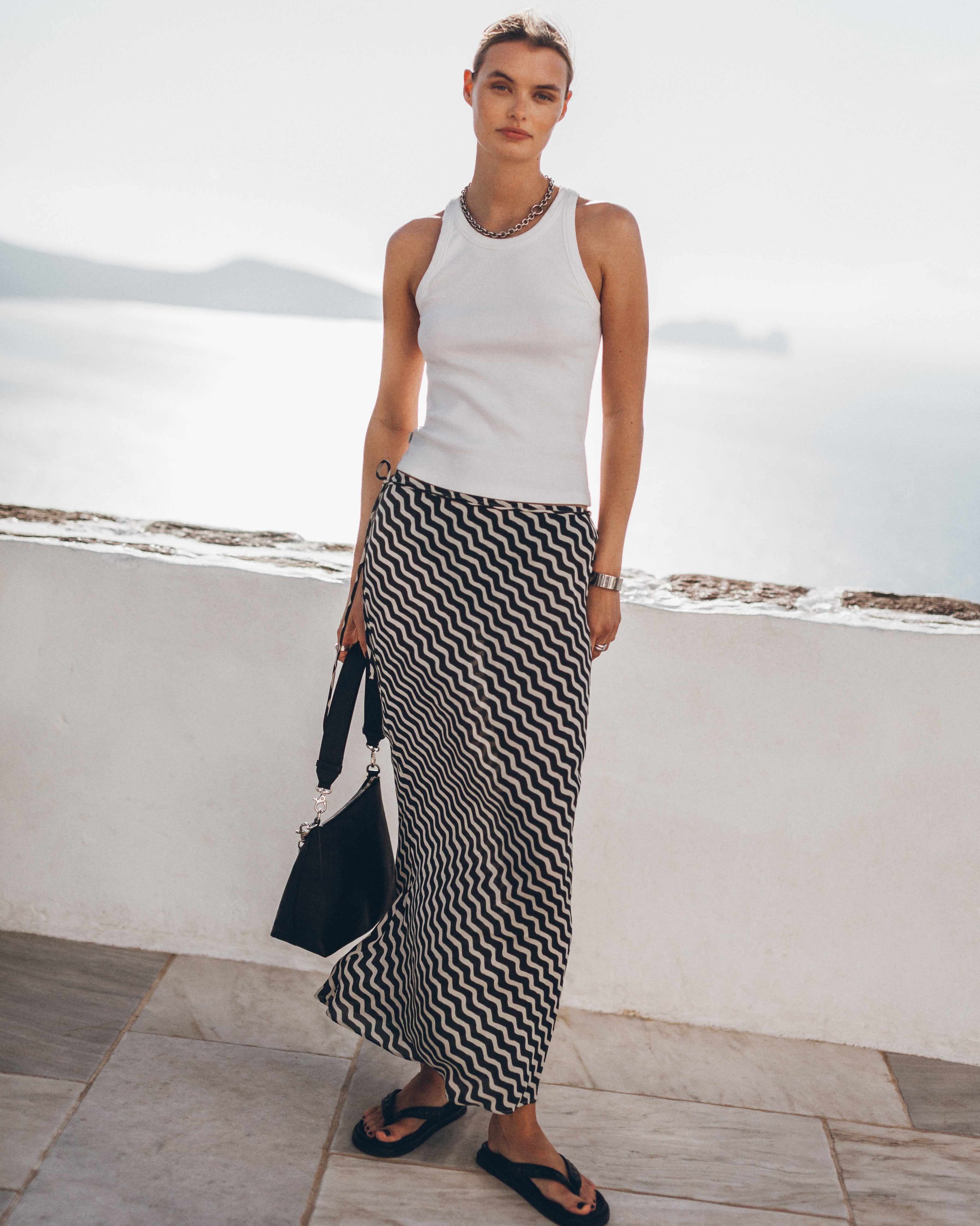 Jupe The Striped Long Sheer Slip