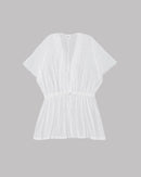 Caftan Short Dress - Blanc